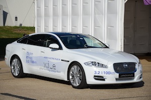 Jaguar XJ-e is a plug-in hybrid engineering research vehicle